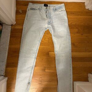 Men’s Fear of God light wash jean